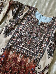 Elegant Printed Kurta and Pant Set