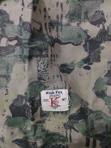 Camouflage Print Button-Down Shirt