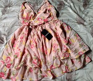 Floral Print Mini Dress