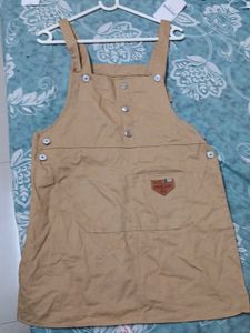 Khaki Overall Dress