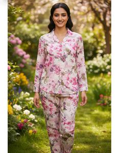 Beautiful Floral Pajama Set