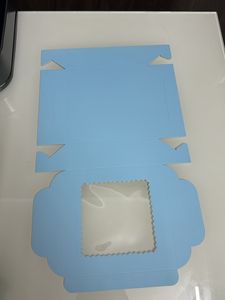 Blue color brownie box