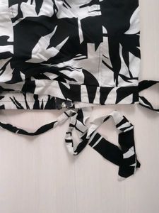 Floral Print Tie Top Padded