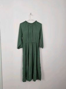 Stylish Fit and Flare Dress with Embroidery
