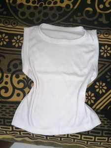 Basic White Ribbed Tank Top