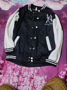 Trending Black Jacket For Both Men And Women.it is Medium Size