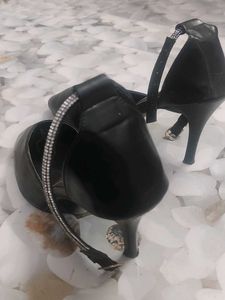 new Elegant Black Heels 4 inch pencil heel