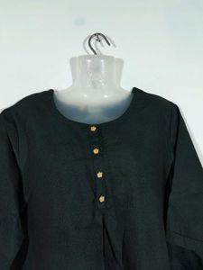 Black Kurta Set For Women's