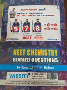 NEET Chemistry Solved Questions Book