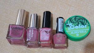 cute pink Nail Polish Bundle