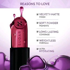 SUGAR Glide Peptide Serum Lipstick- 02 Positano Pe