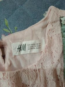 H&amp;M Pink Lace Dress