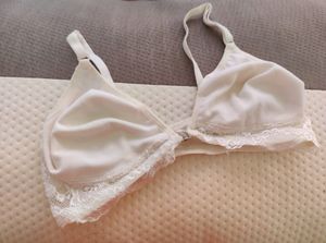 White Front Hook Bra