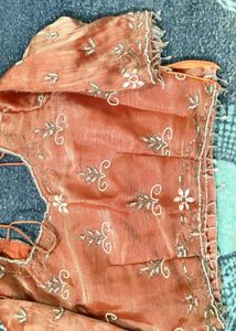 Elegant Peach Lehenga Choli Set
