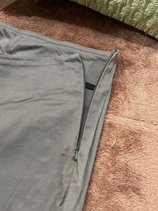 Formal Grey Straight Leg Pants
