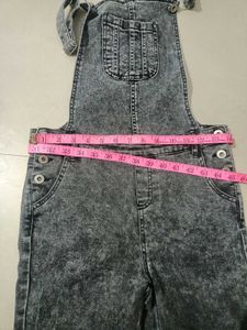 Premium Charcoal Denim Dungree Fits For S &amp; M