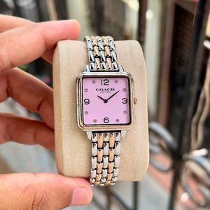Coach New York Gold Square Dial WatchCass Quartz C