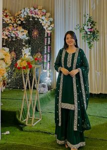 elegant green suit