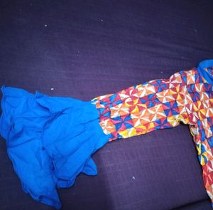 Multi Colour Long Flair Shrug