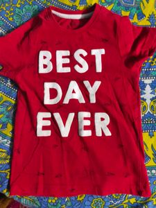 cute kids red t shirt