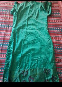 🦚Teal Kurta with Embellishments