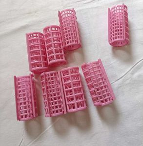 Vintage Pink Hair Rollers Set