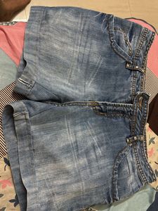 Blue Denim Shorts