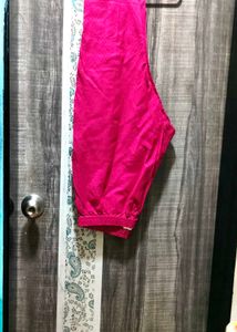 Vibrant Pink Cotton Churidar