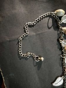 Boho Leaf &amp; Shell Anklet