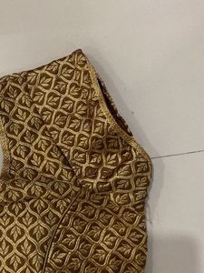 Elegant Gold Embroidered Blouse
