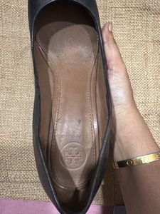 Tory Burch Black Wedge Heels