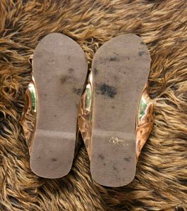 Sparkling Gold Embellished Flats