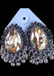 Exquisite Tear Drop Jhumka Earrings