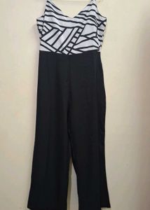 Chic Black & White Jumpsuit