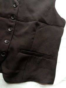 Black Blazer Vest