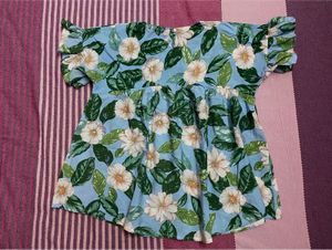 Cute Floral Print Top