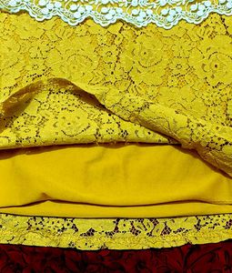 Elegant Yellow Lace Top💫