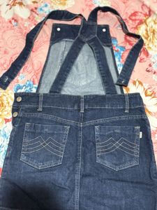 Denim Overalls Skirt