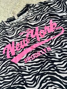 Zebra Print New York Graphic Tee