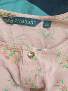Avaasa Pink Floral Kurti