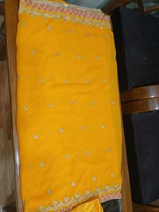 Yellow Embroidered Kurti