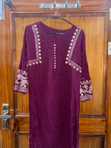 🌸Rayon Purple Kurta