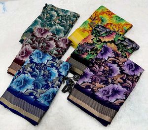 FESTIVAL 🧧🪔 SELL ELEGANT FLORAL PURPLE 💜 SAREE