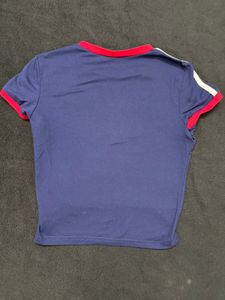 SAVANA Blue "01" Graphic T-Shirt