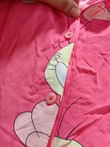 Pink Tweety Bird Button-Up Top
