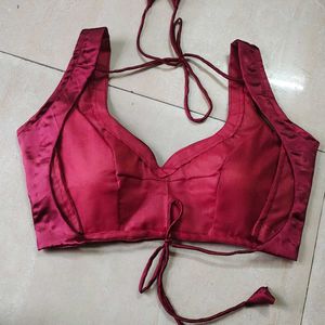 Full Backless Blouse Padded