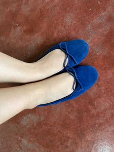 GALIN Deep Royal Blue Ballet Flats