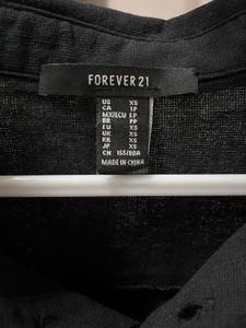 Forever 21 black crop top with skirt