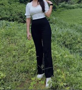 White corset top