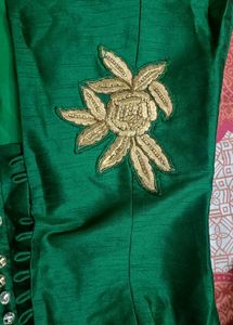 Elegant Green Embellished Gown